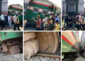 Train collision at Rajshahi station, Bogie line disrupted. train-collision-at-rajshahi-station-bogie-line-disrupted