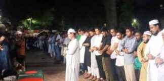 Student leaders break down in tears at Hasan’s funeral, collapse in prayer. student-leaders-break-down-in-tears-at-hasans-funeral-collapse-in-prayer