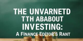 The Brutal Truth About Investing: A Finance Editor’s Rant The Unvarnished Truth About Investing: A Finance Editor's Rant