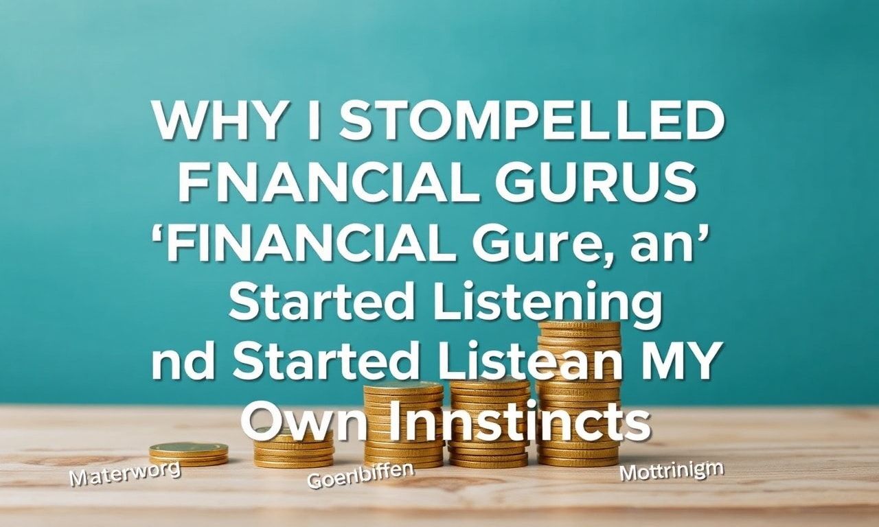 Why I Stopped Trusting 'Financial Gurus' and Started Listening to Myself
